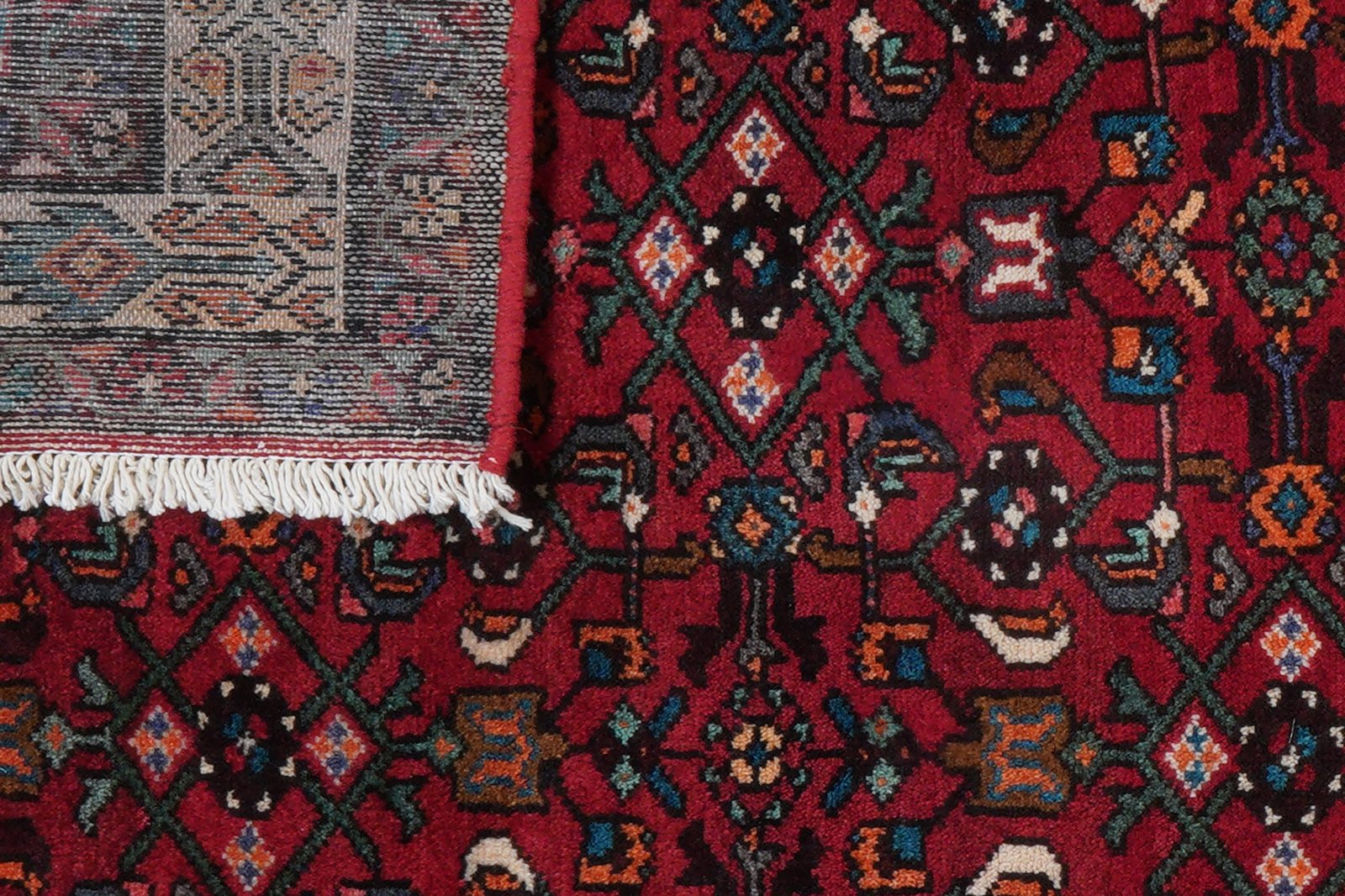 Hosseinabad — Hand-knotted, 131x229 cm, Red, 100% Virgin Wool | View 8