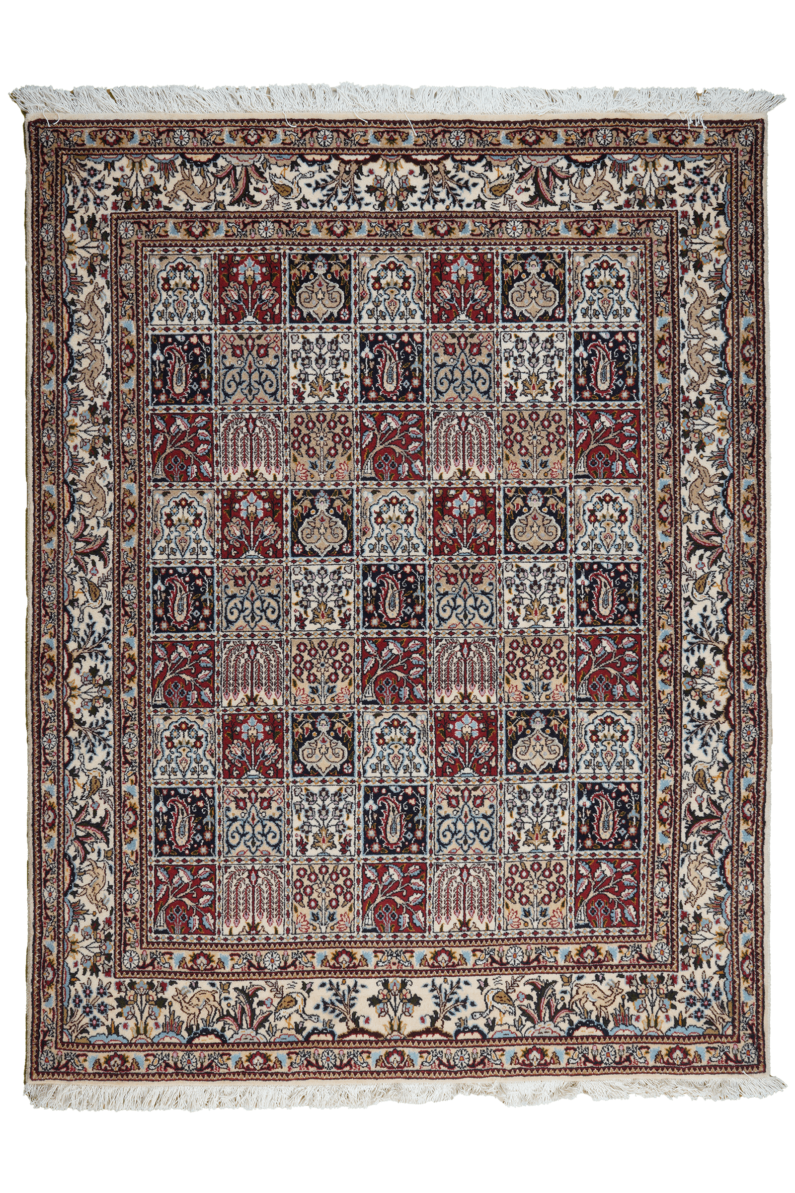 Moud Felder — Handgefertigt, 190x146 cm, Beige, 100% Virgin Wool | Main view