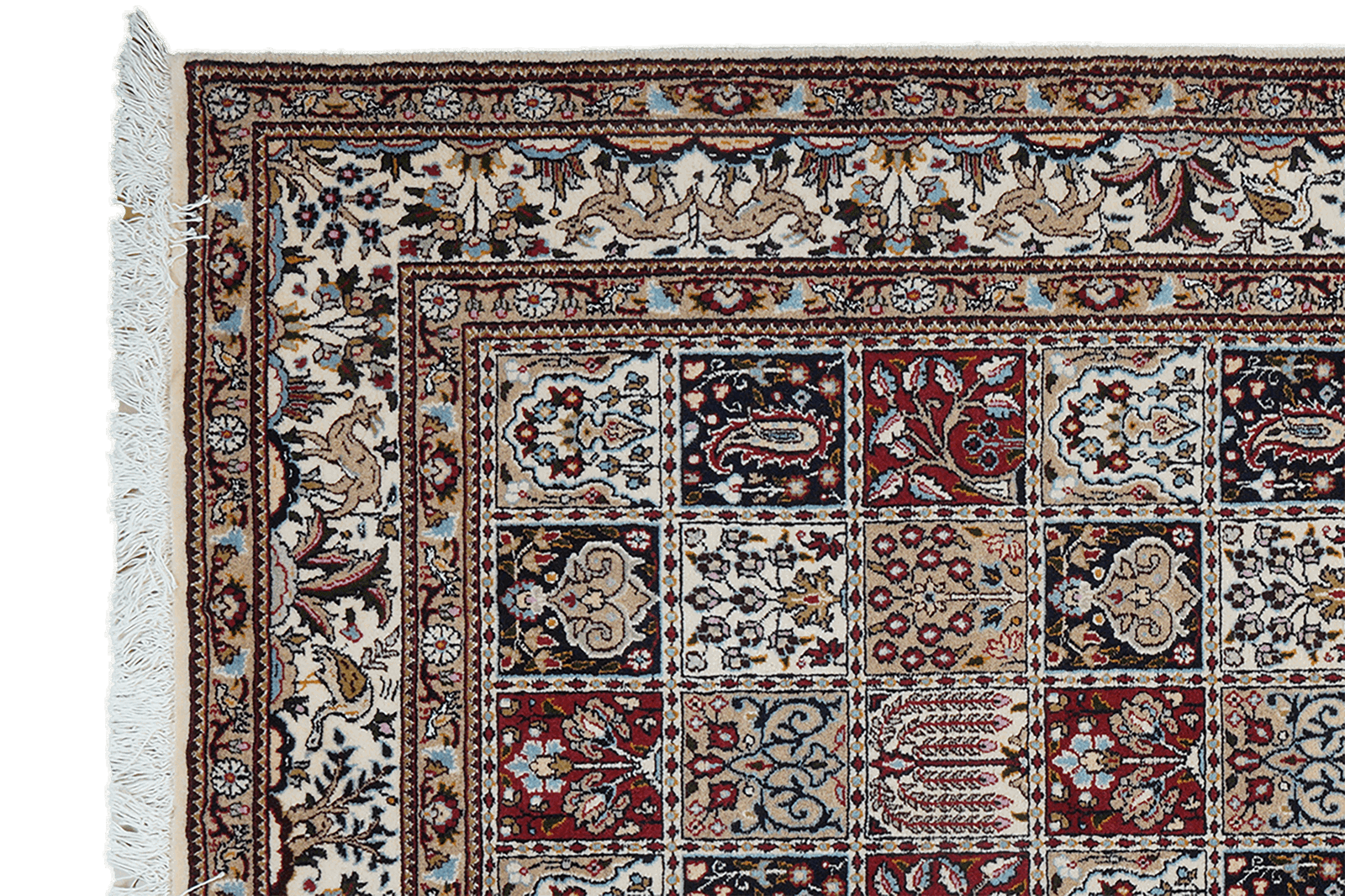 Moud Felder — Handgefertigt, 190x146 cm, Beige, 100% Virgin Wool | View 4