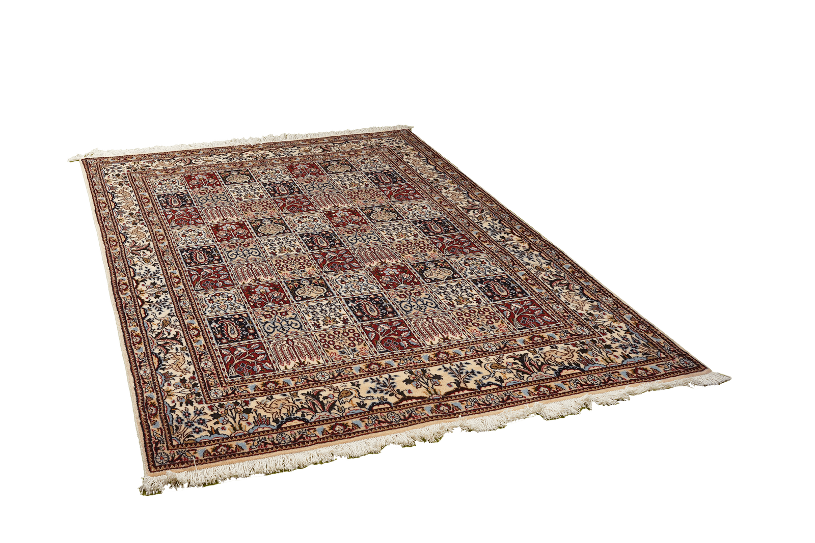 Moud Felder — Handgefertigt, 190x146 cm, Beige, 100% Virgin Wool | View 5