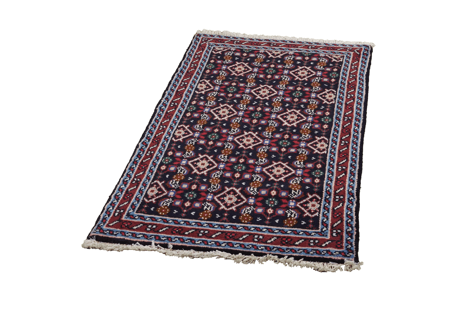 Hosseinabad — Hand-knotted, 66x117 cm, Blue, 100% Virgin Wool | View 5