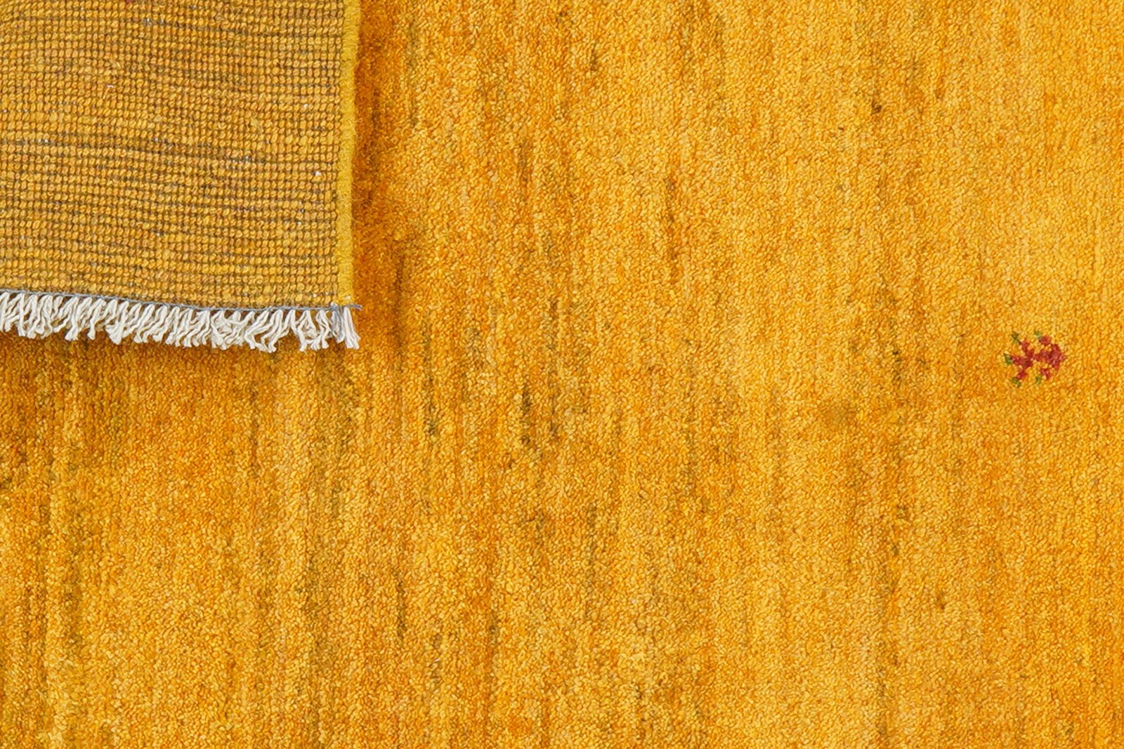 Gabbeh — Hand-knotted, 73x93 cm, Yellow, 100% Virgin Wool | View 7