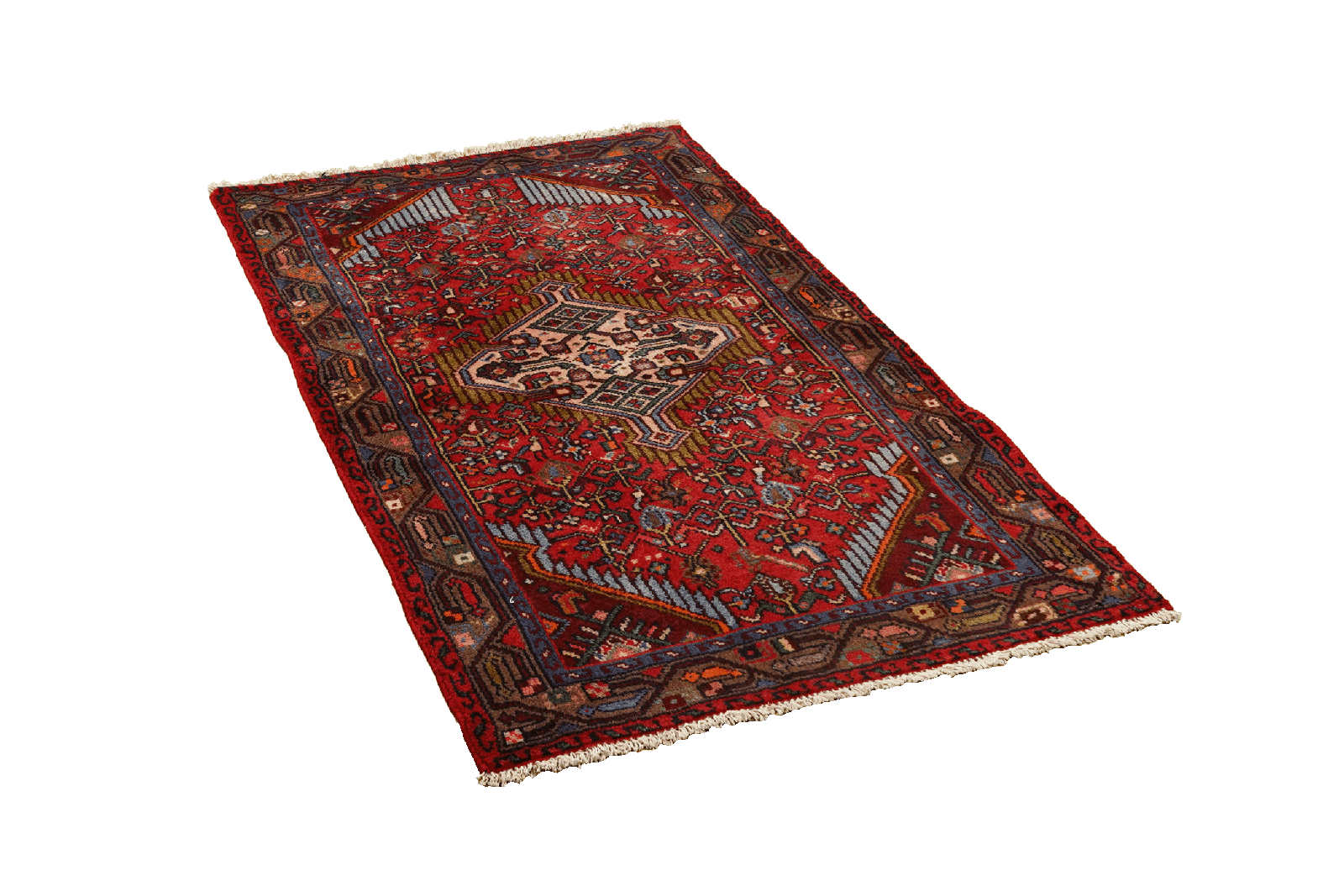Assadabad — Hand-knotted, 76x124 cm, Red, 100% Virgin Wool | View 4