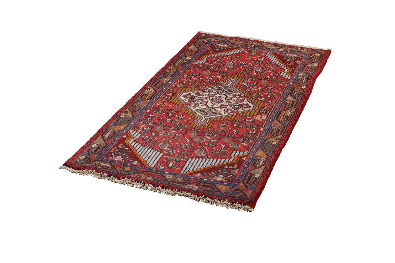 Assadabad — Hand-knotted, 76x124 cm, Red, 100% Virgin Wool | View 5