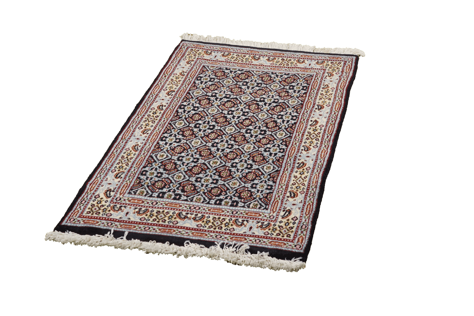 Moud Mahi — Hand-knotted, 56x89 cm, Blue, 100% Virgin Wool | View 5