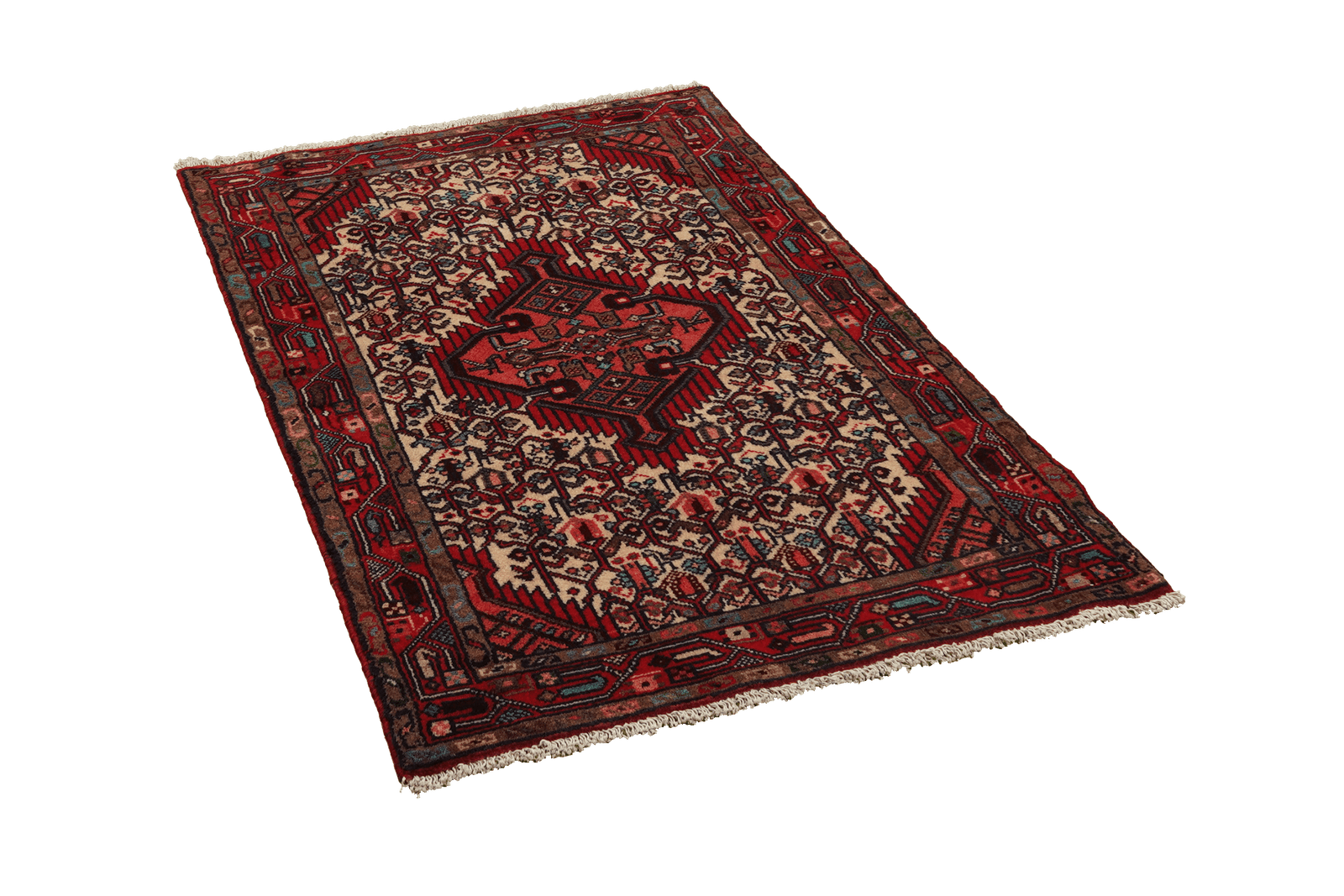 Assadabad — Hand-knotted, 77x116 cm, Beige, 100% Virgin Wool | View 4