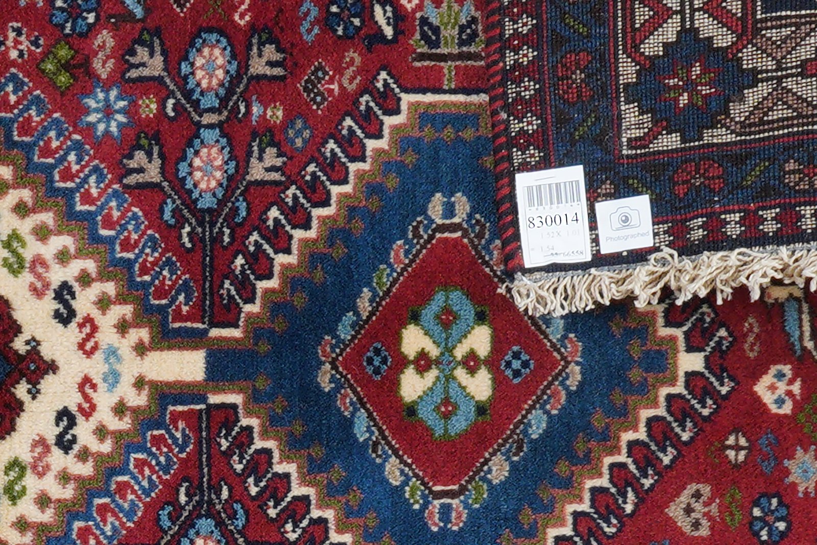 Yalameh — Hand-knotted, 101x152 cm, Red, 100% Virgin Wool | View 6