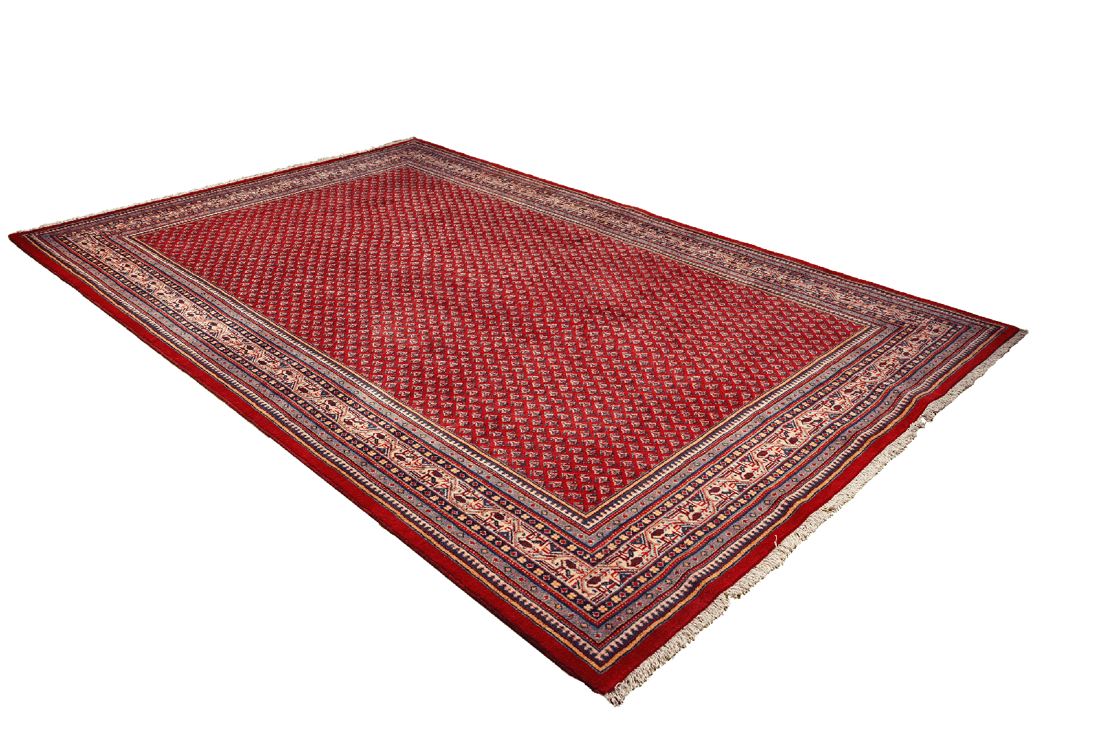 Sarough — Hand-knotted, 207x318 cm, Red, 100% Virgin Wool | View 4