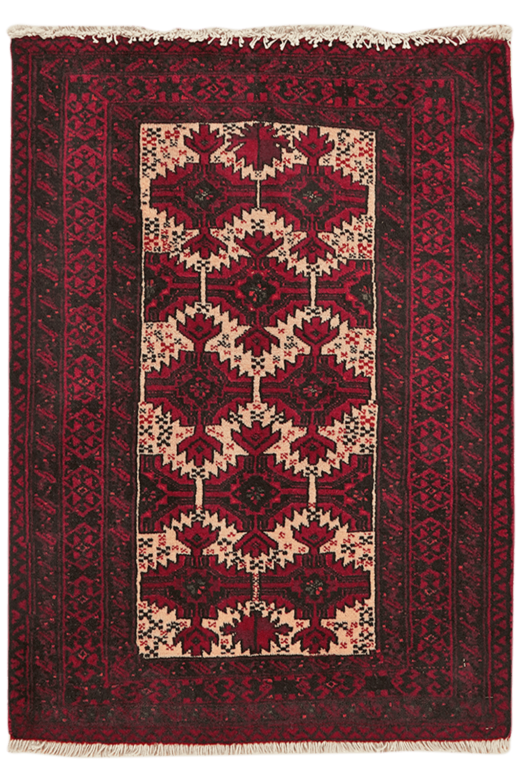 Belutch — Hand-knotted, 66x92 cm, Beige, 100% Virgin Wool | Main view