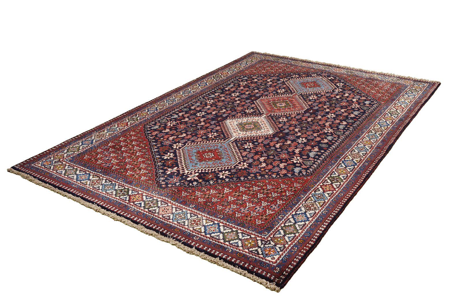 Yalameh — Hand-knotted, 173x252 cm, Blue, 100% Virgin Wool | View 5
