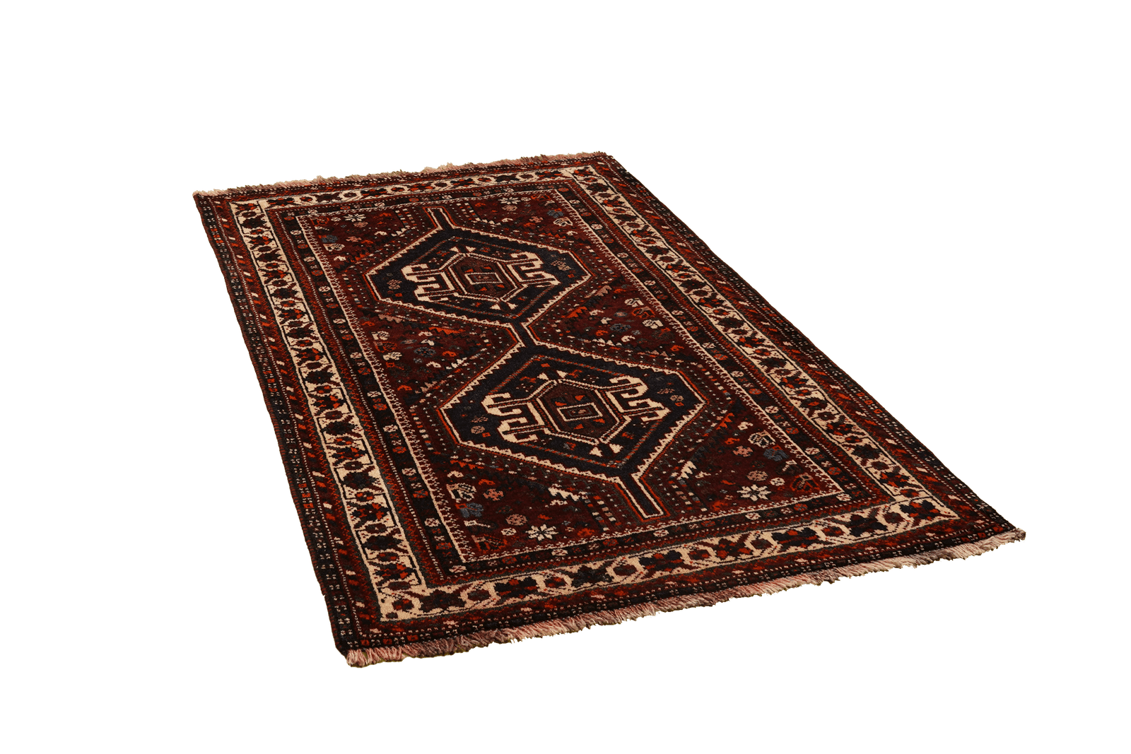 Shiraz — Hand-knotted, 101x153 cm, Red, 100% Virgin Wool | View 4