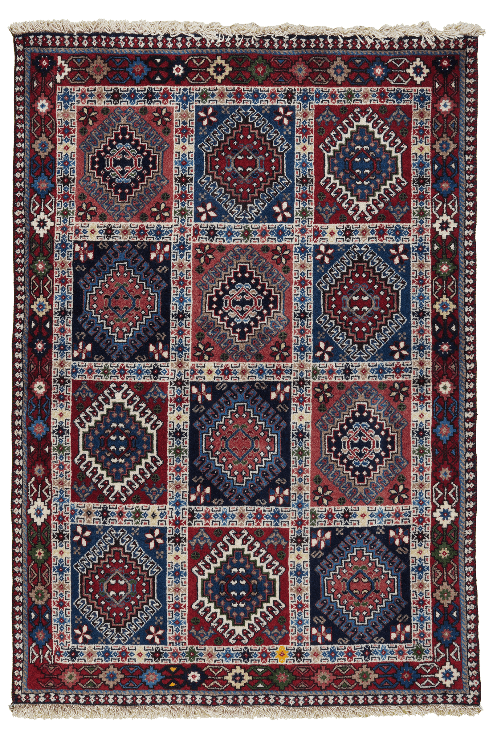 Yalameh — Hand-knotted, 101x146 cm, Multicolor, 100% Virgin Wool | Main view