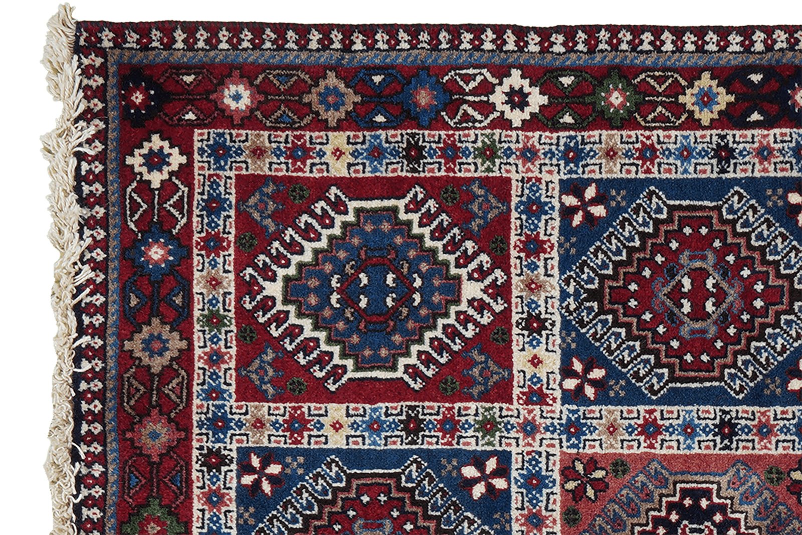Yalameh — Hand-knotted, 101x146 cm, Multicolor, 100% Virgin Wool | View 3