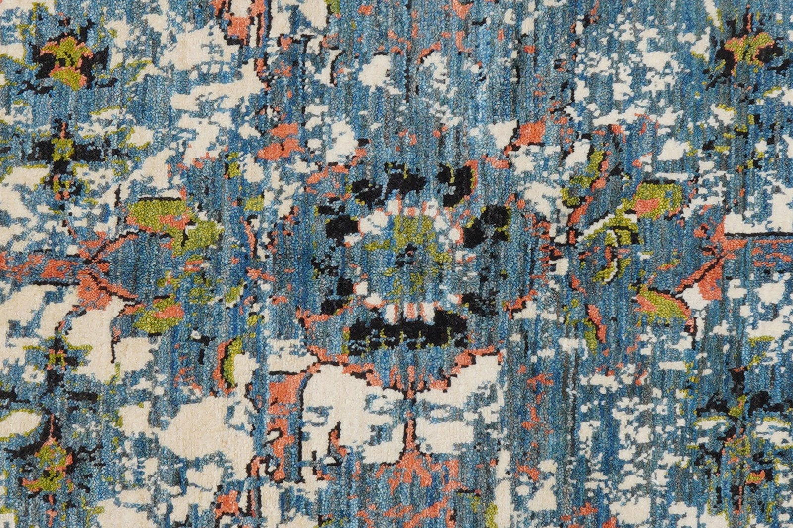 Rizbaf — Hand-knotted, 155x205 cm, Blue, 100% Virgin Wool | View 7
