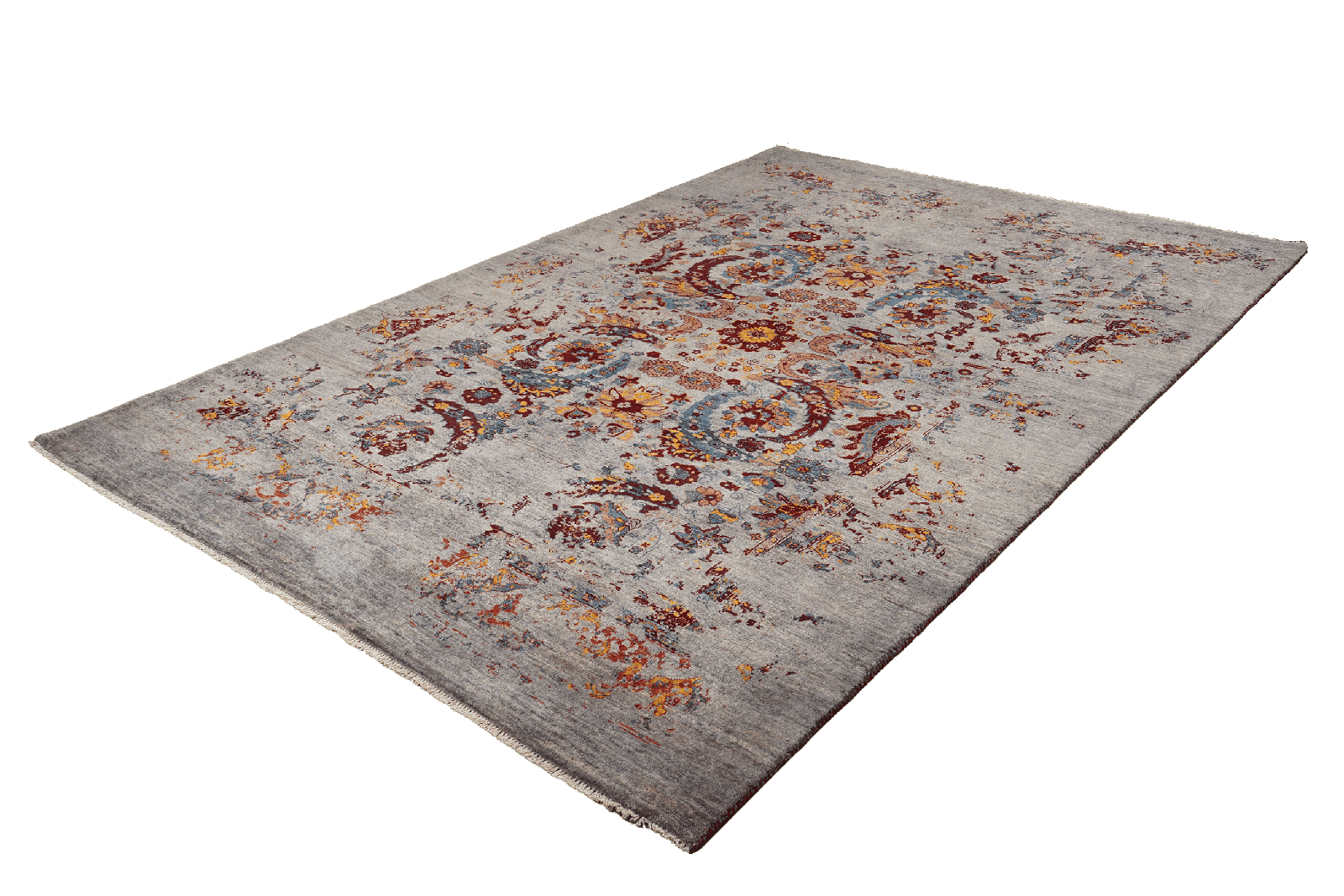 Rizbaf — Hand-knotted, 193x292 cm, Blue, 100% Virgin Wool | View 5