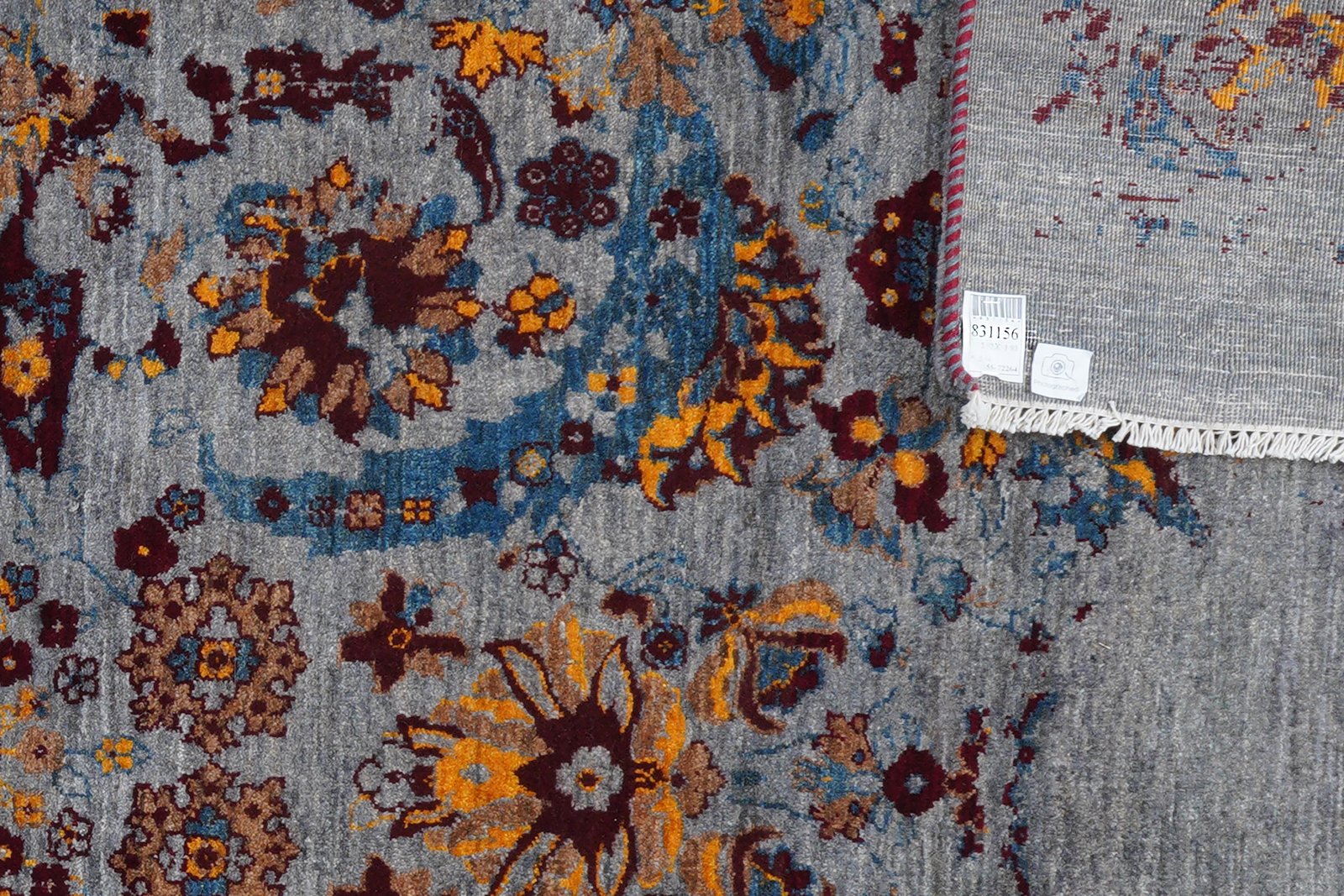 Rizbaf — Hand-knotted, 193x292 cm, Blue, 100% Virgin Wool | View 6