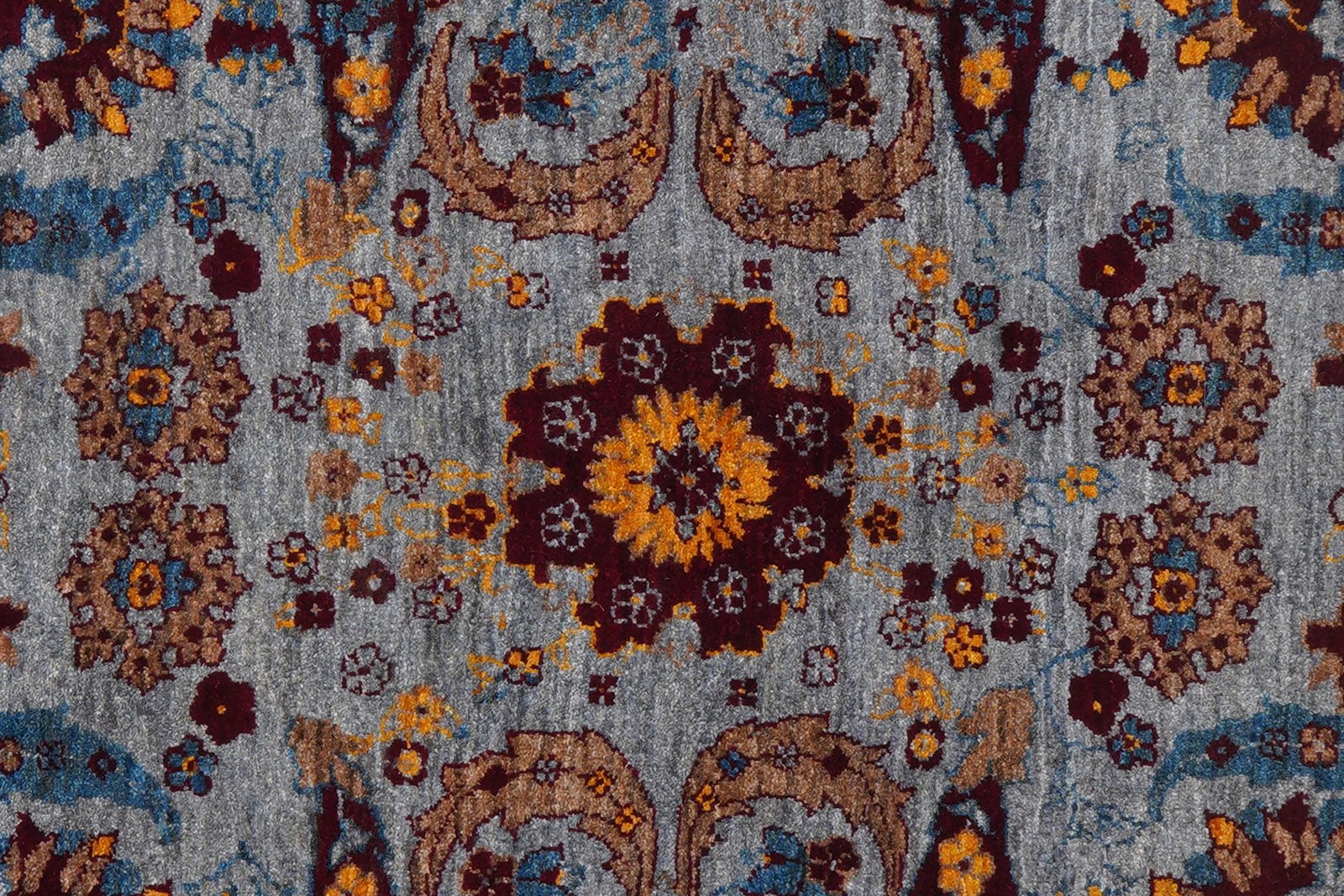 Rizbaf — Hand-knotted, 193x292 cm, Blue, 100% Virgin Wool | View 7