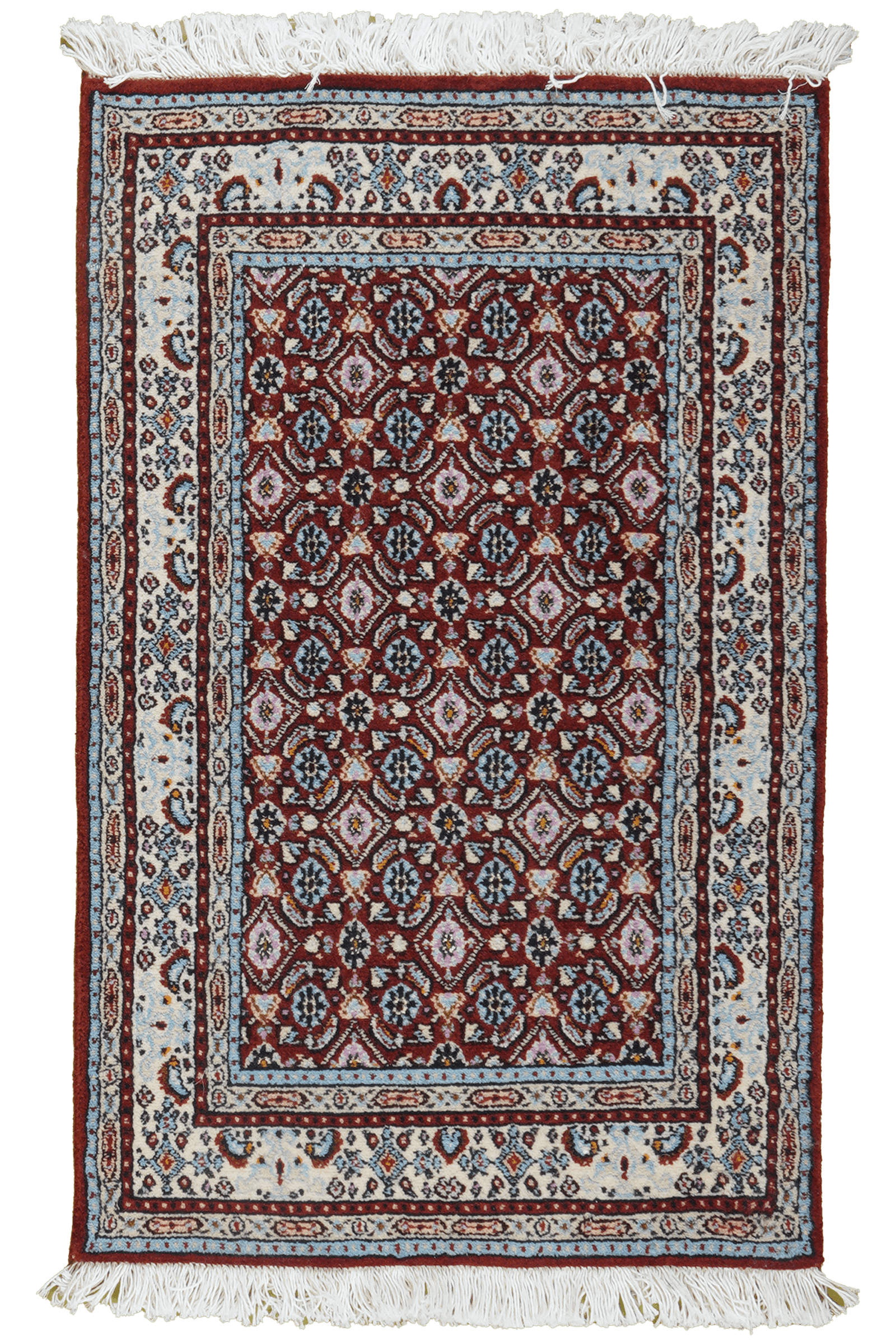 Moud Mahi — Hand-knotted, 58x92 cm, Red, 100% Virgin Wool | Main view
