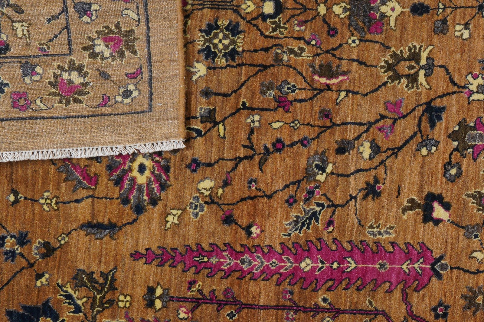 Rizbaf — Hand-knotted, 199x303 cm, Brown, 100% Virgin Wool | View 8