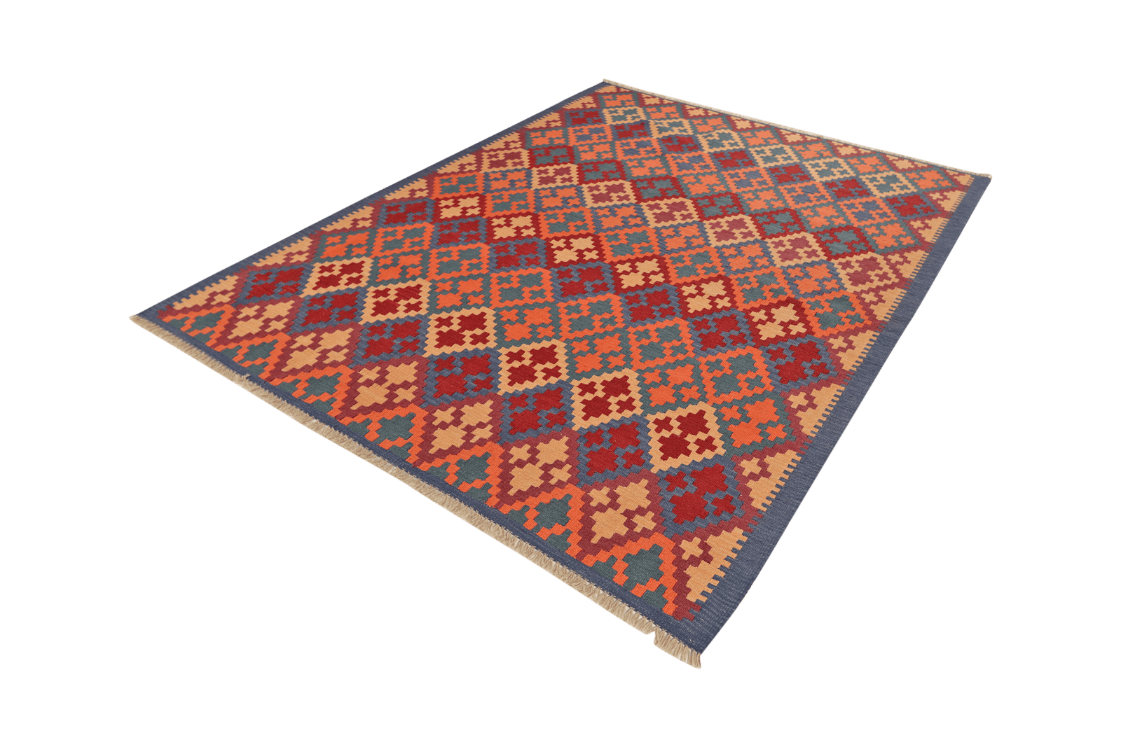 Kelim Gashgai — Handmade, 180x235 cm, Multicolor, 100% Virgin Wool | View 5
