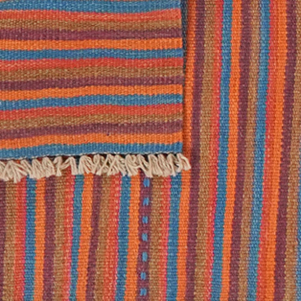 Kelim Gashgai — Handmade, 64x190 cm, Multicolor, 100% Virgin Wool | View 6