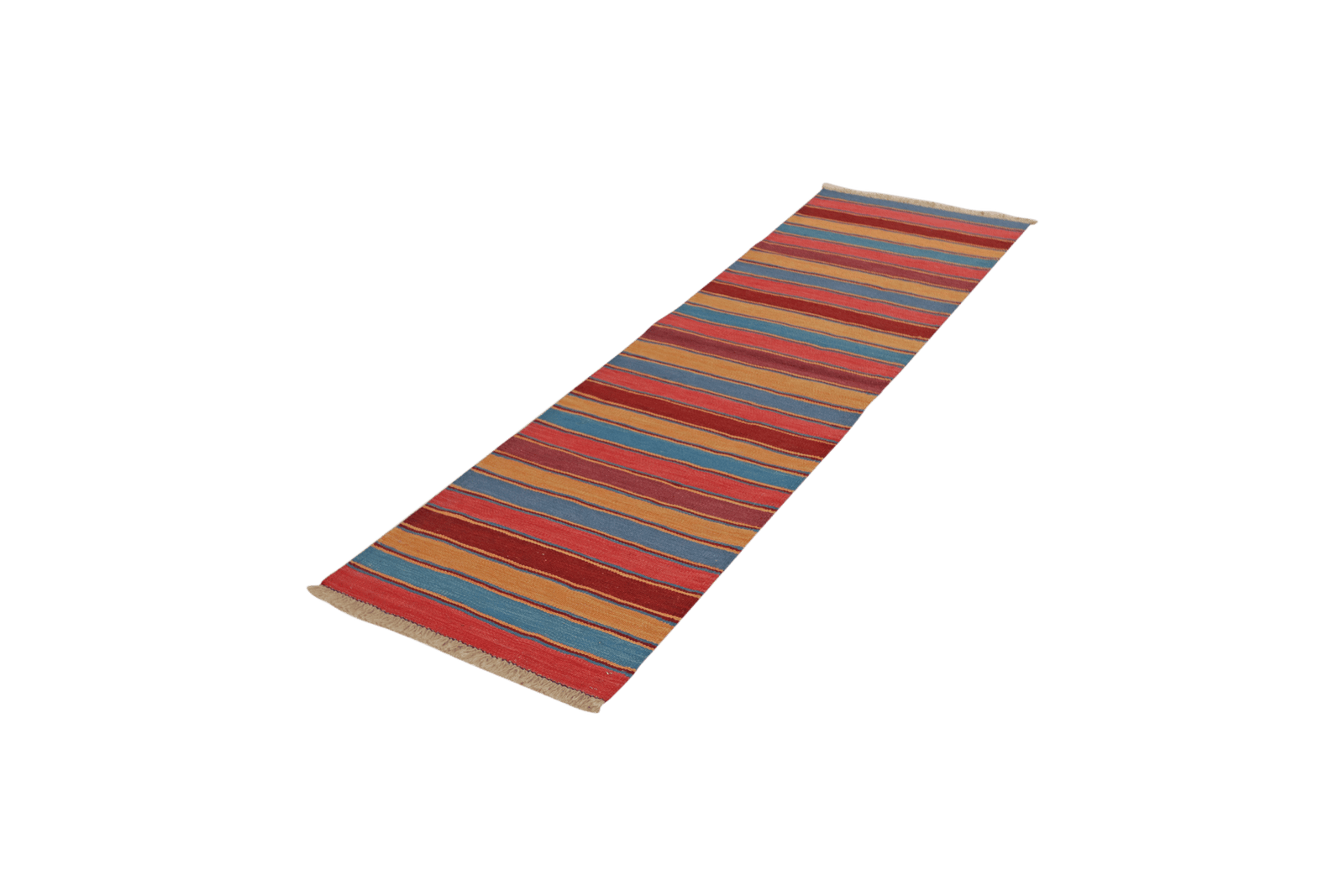 Kelim Gashgai — Handmade, 57x196 cm, Multicolor, 100% Virgin Wool | View 5