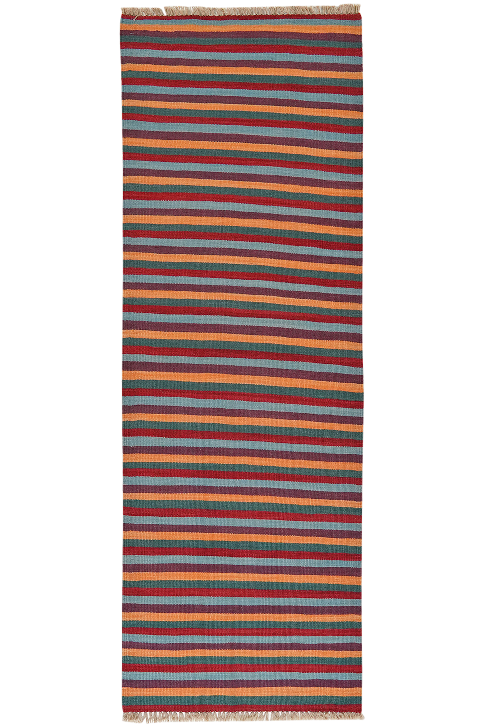 Kelim Gashgai — Handgefertigt, 208x72 cm, Bunt, 100% Virgin Wool | Main view