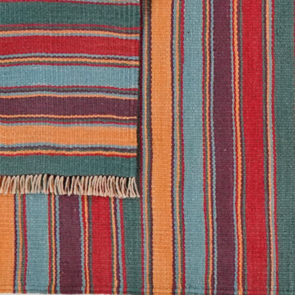 Kelim Gashgai — Handmade, 79x190 cm, Multicolor, 100% Virgin Wool | View 6