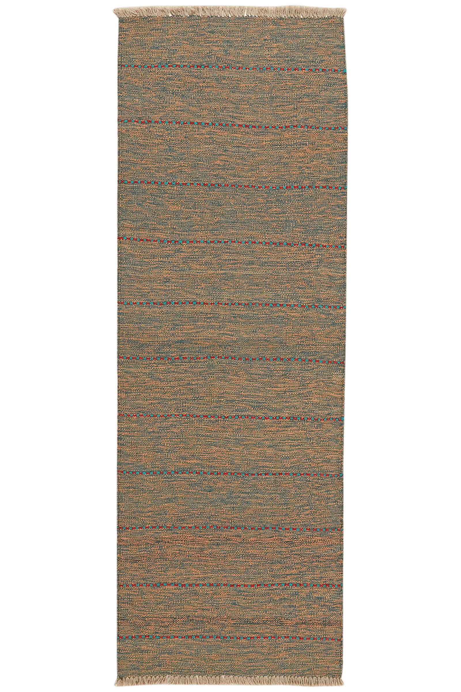 Kelim Gashgai — Handmade, 65x187 cm, Brown, 100% Virgin Wool | Main view
