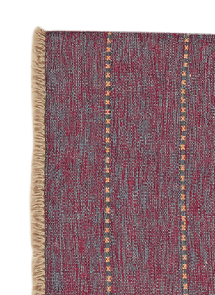 Kelim Gashgai — Handmade, 63x192 cm, Red, 100% Virgin Wool | View 3
