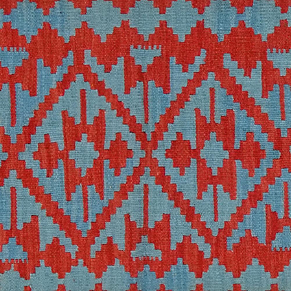 Kelim Gashgai — Handmade, 58x192 cm, Red, 100% Virgin Wool | View 4
