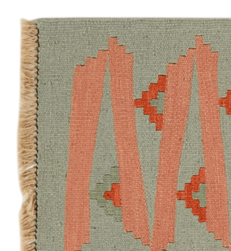 Kelim Gashgai — Handmade, 41x58 cm, Pink, 100% Virgin Wool | View 3