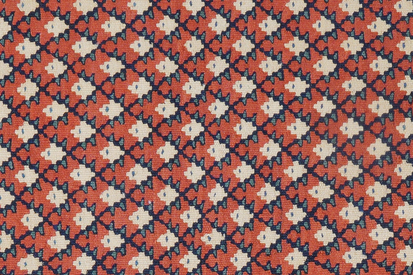 Kelim Senneh — Handmade, 62x82 cm, Red, 100% Virgin Wool | View 7