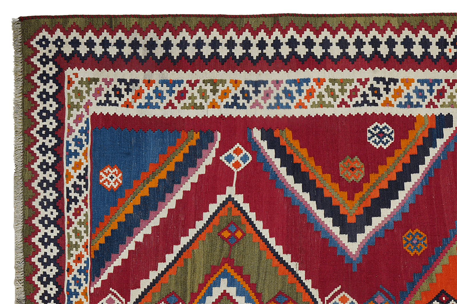 Kelim Gashgai Old — Handmade, 165x281 cm, Multicolor, 100% Virgin Wool | View 3