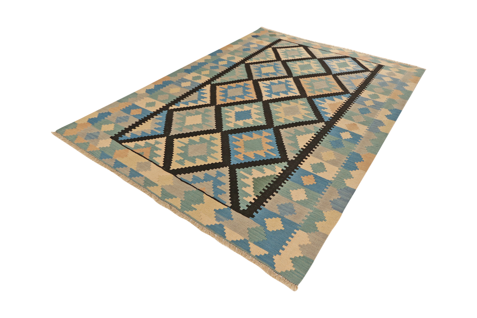 Kelim Gashgai — Handgefertigt, 243x179 cm, Bunt, 100% Virgin Wool | View 6