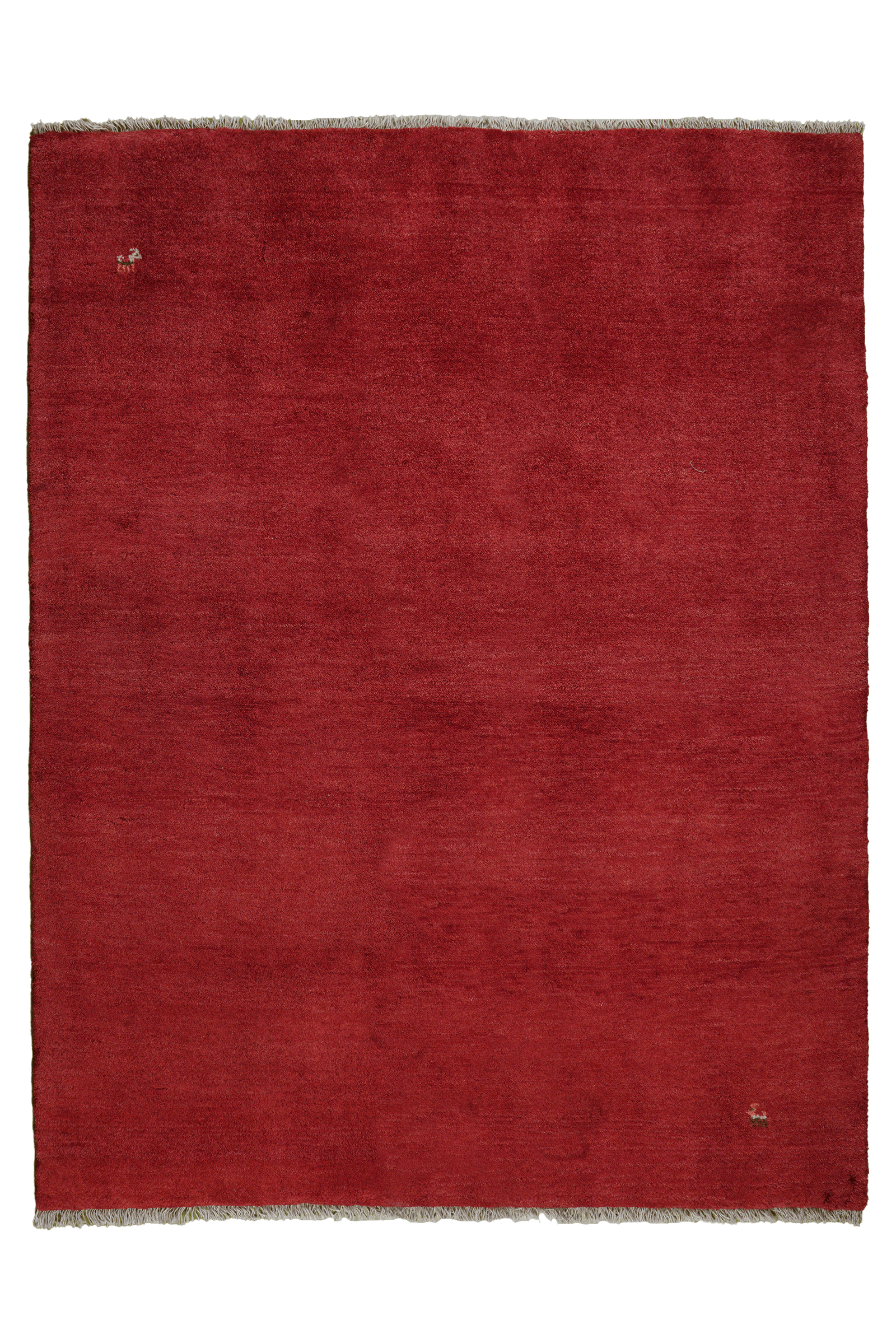 Gabbeh — Handgefertigt, 198x153 cm, Rot, 100% Virgin Wool | Main view