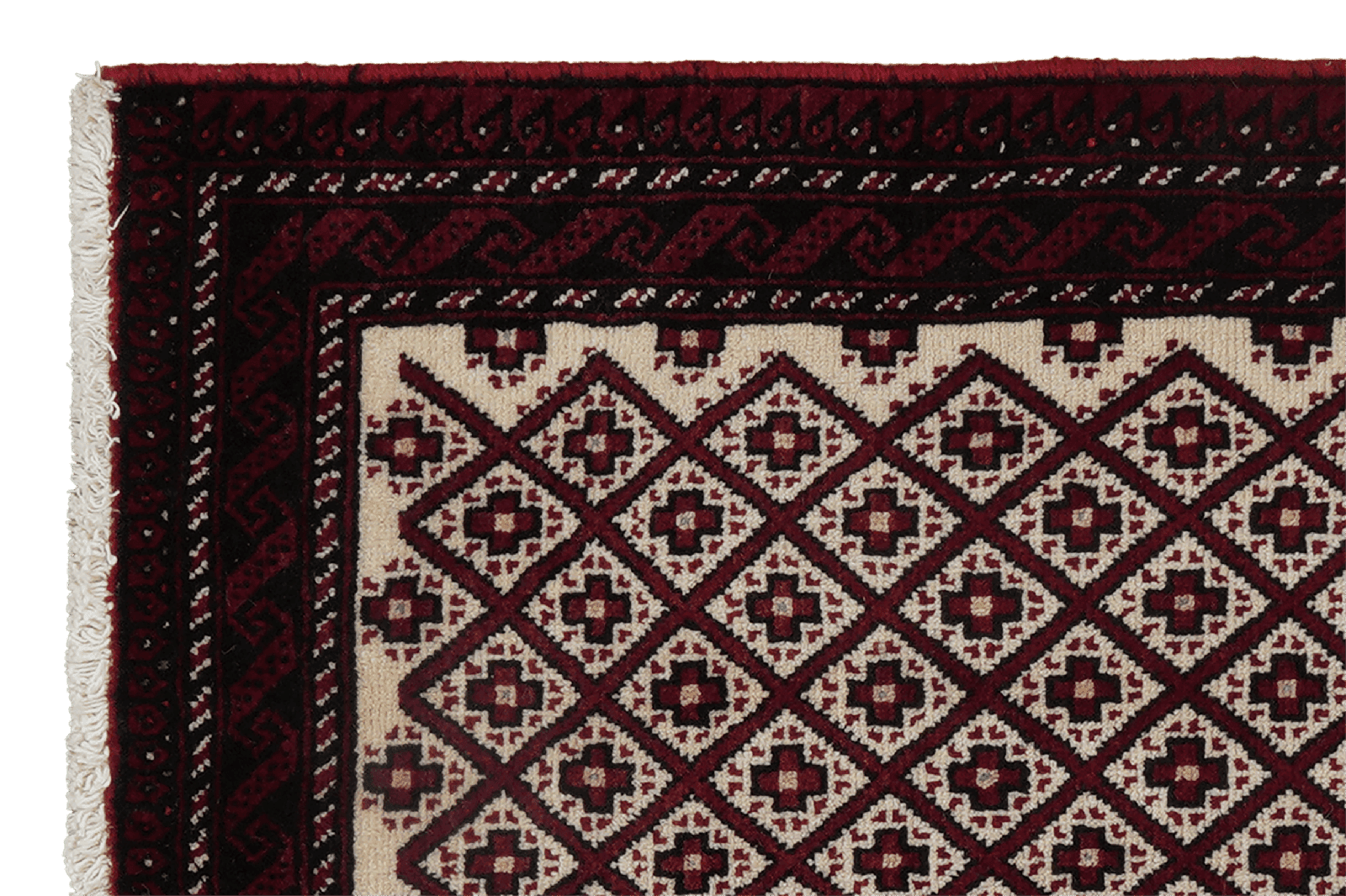 Belutch — Hand-knotted, 59x93 cm, Beige, 100% Virgin Wool | View 3