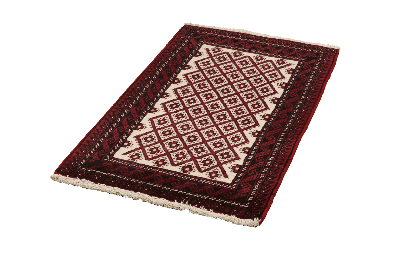 Belutch — Hand-knotted, 59x93 cm, Beige, 100% Virgin Wool | View 5