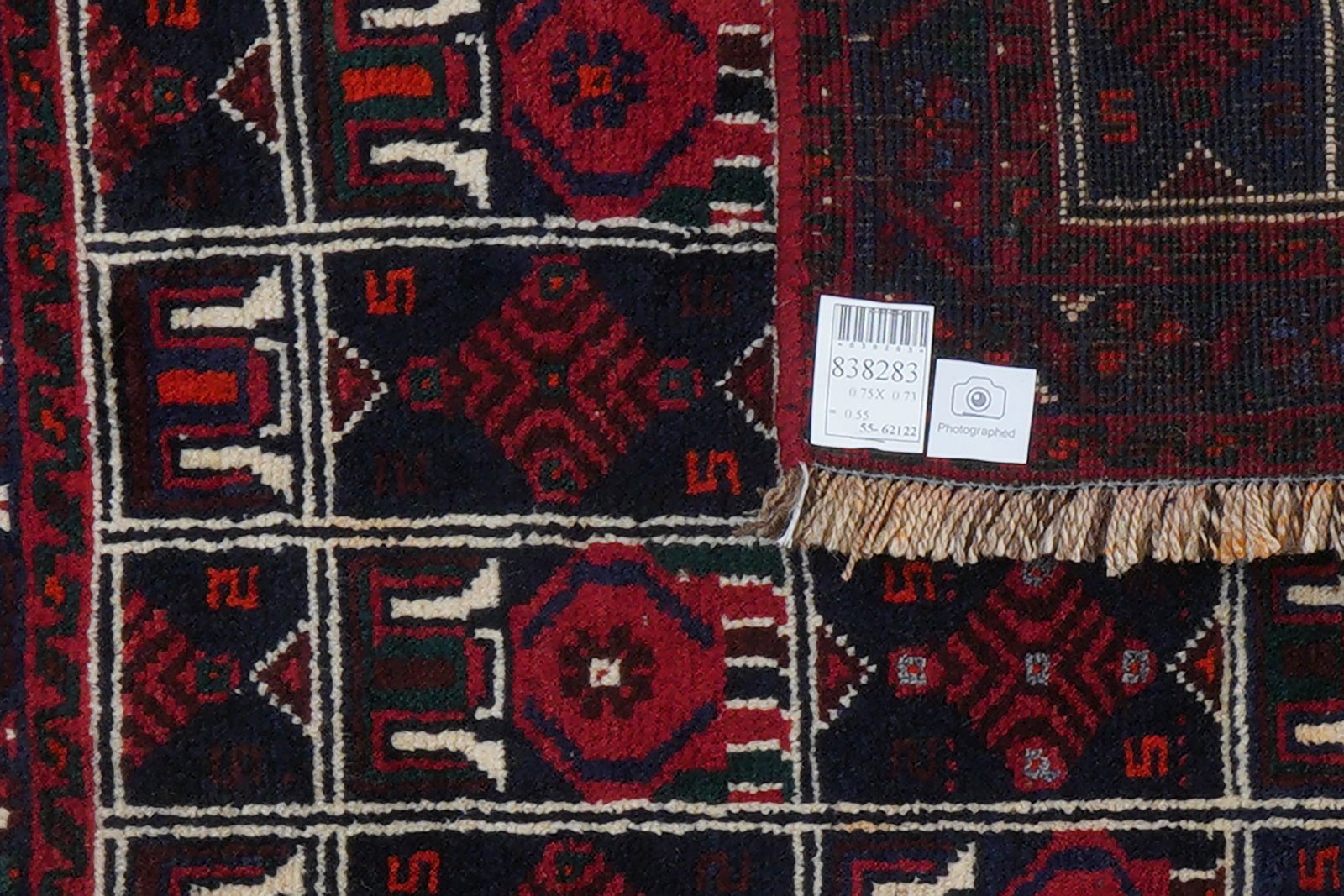 Gashgai — Hand-knotted, 73x75 cm, Blue, 100% Virgin Wool | View 6
