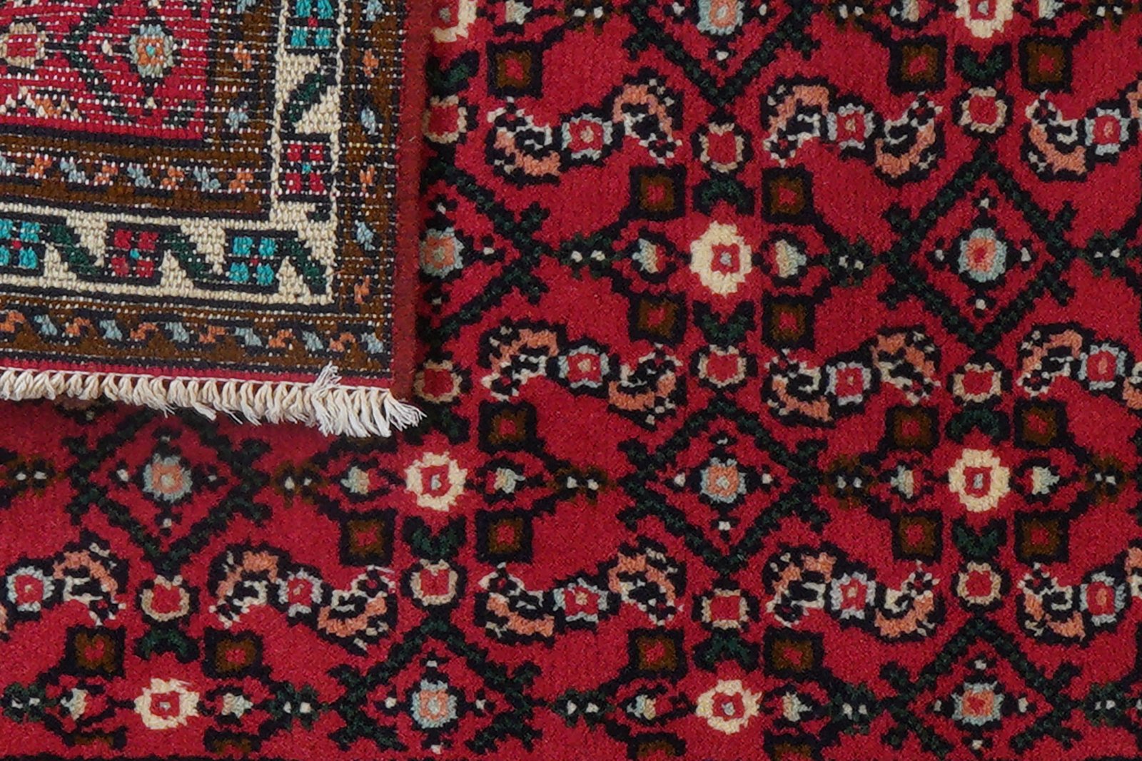 Hosseinabad — Hand-knotted, 65x119 cm, Red, 100% Virgin Wool | View 7