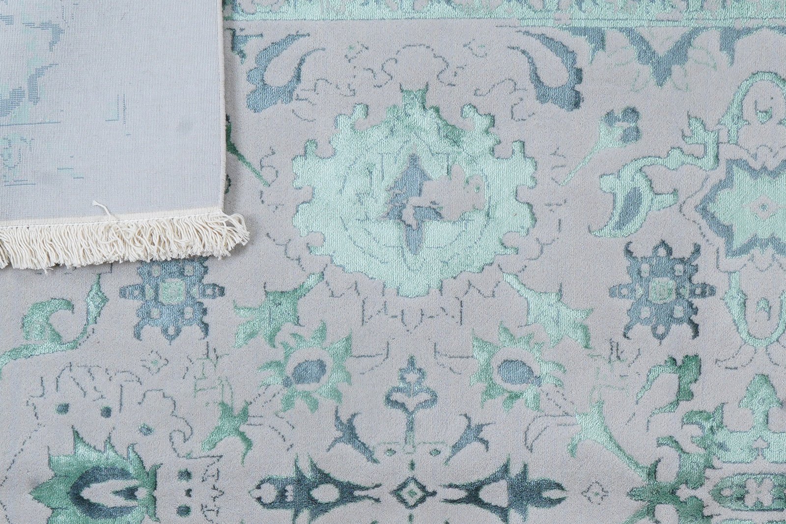 Paradayda — Hand-knotted, 172x235 cm, Blue, 70% Baumwolle, 30% Viskose | View 8