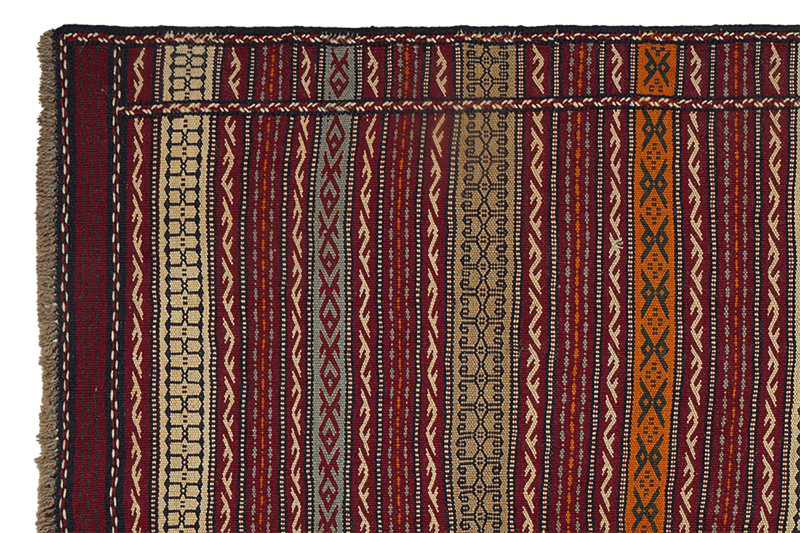 Kelim Kordi — Handmade, 147x199 cm, Multicolor, 100% Virgin Wool | View 3