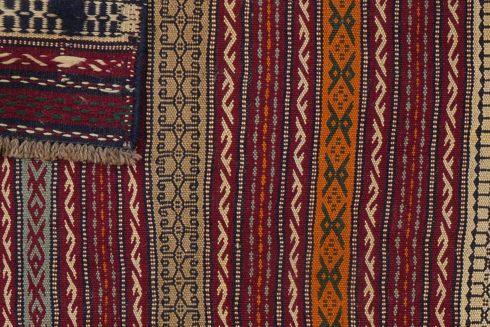 Kelim Kordi — Handmade, 147x199 cm, Multicolor, 100% Virgin Wool | View 7