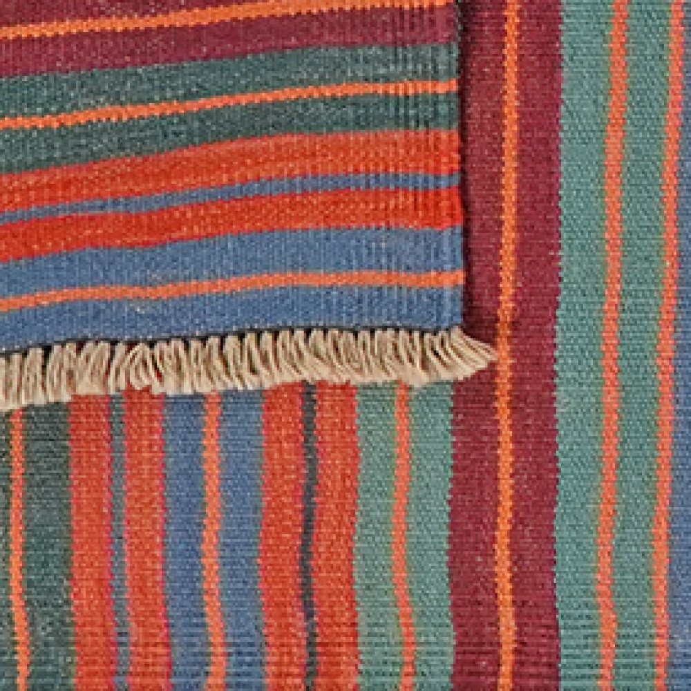 Kelim Gashgai — Handmade, 62x197 cm, Multicolor, 100% Virgin Wool | View 6