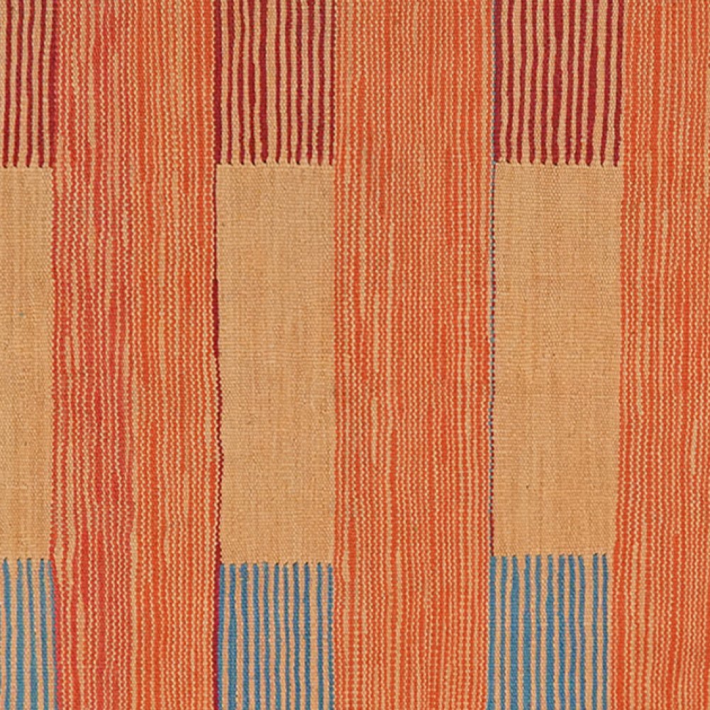 Kelim Gashgai — Handmade, 93x150 cm, Orange, 100% Virgin Wool | View 4