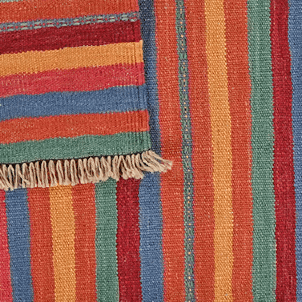 Kelim Gashgai — Handmade, 66x83 cm, Multicolor, 100% Virgin Wool | View 6