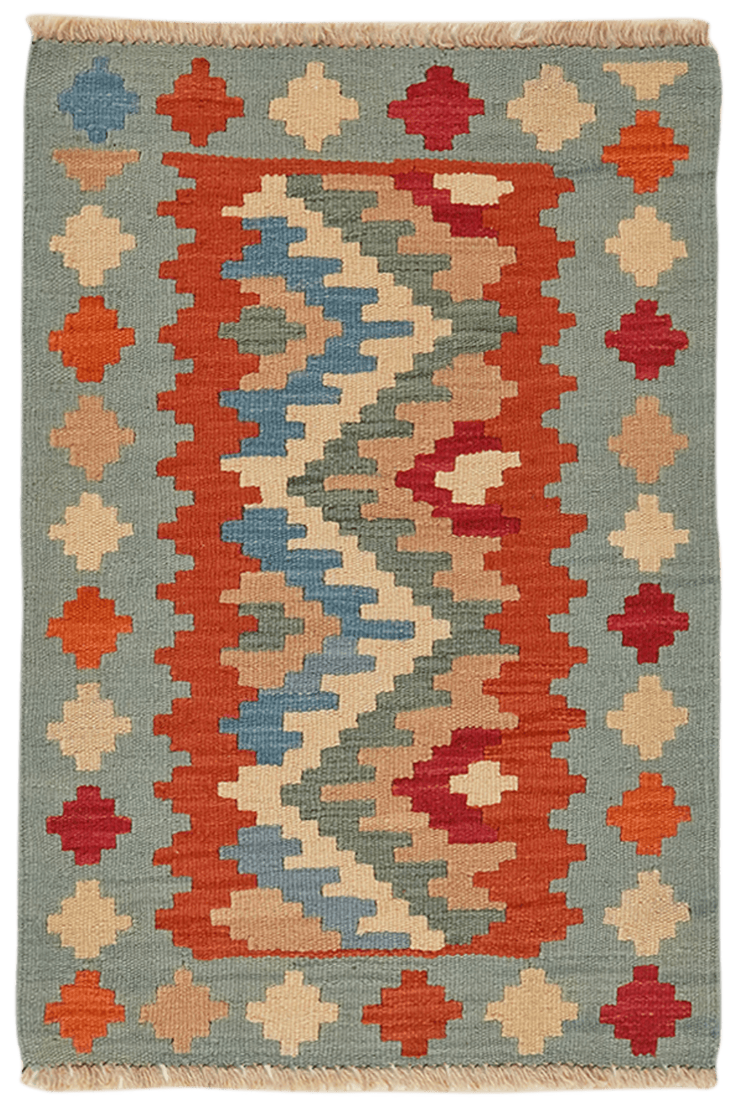 Kelim Gashgai — Handmade, 60x87 cm, Multicolor, 100% Virgin Wool | Main view