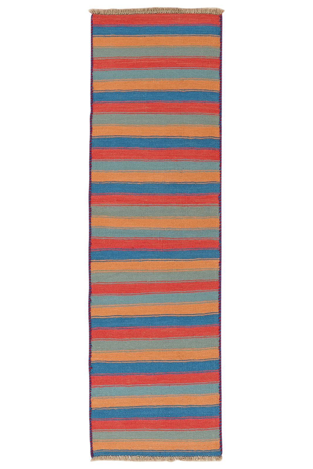 Kelim Gashgai — Handmade, 58x195 cm, Multicolor, 100% Virgin Wool | Main view