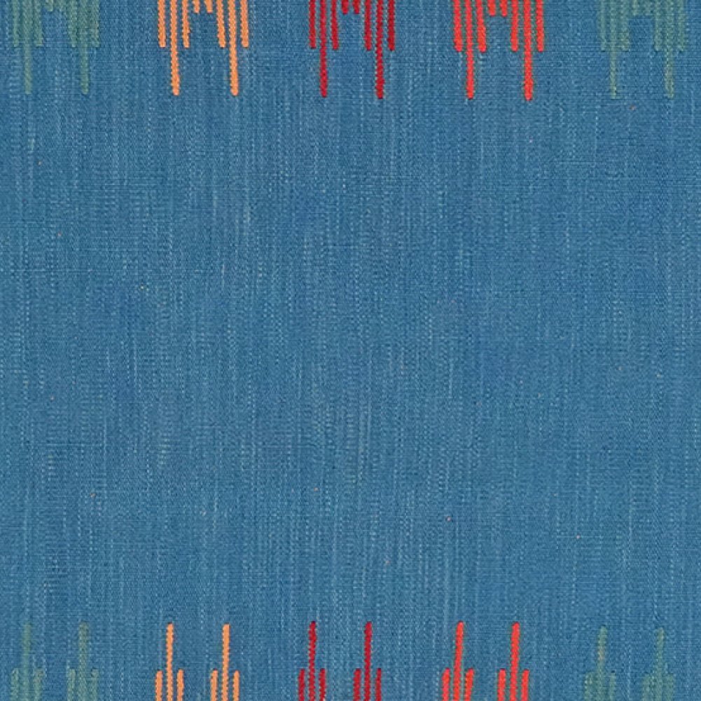 Kelim Gashgai — Handmade, 101x255 cm, Blue, 100% Virgin Wool | View 4