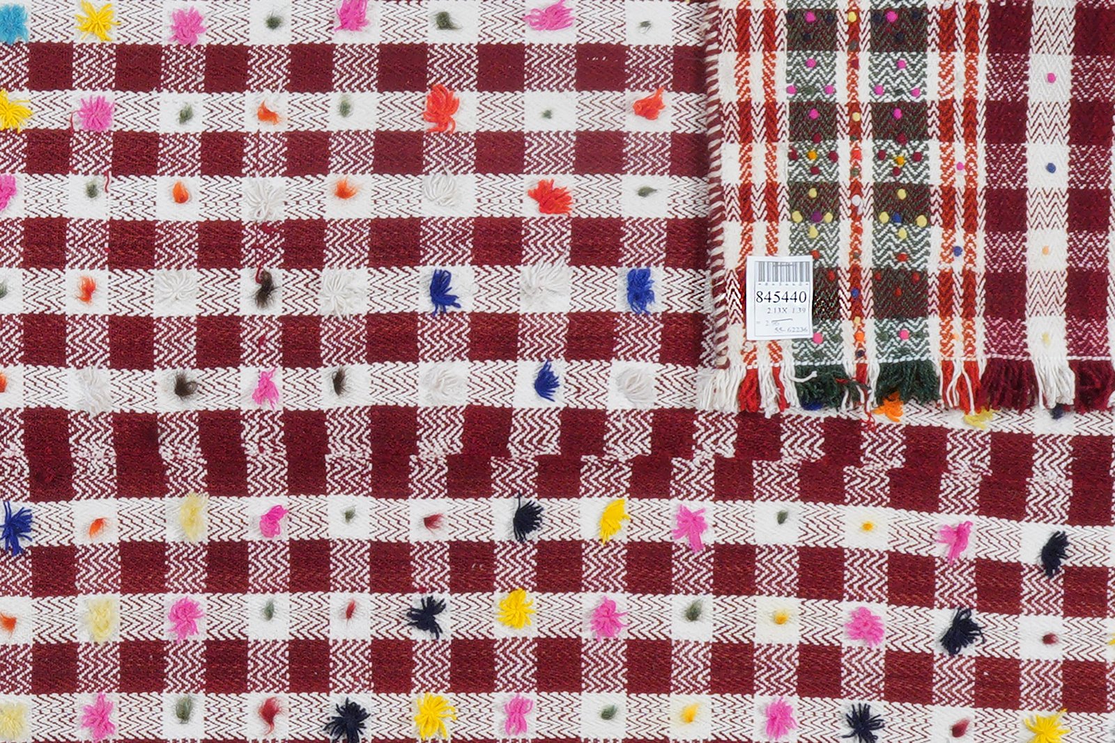Kelim — Handmade, 139x213 cm, Pink, 100% Virgin Wool | View 5
